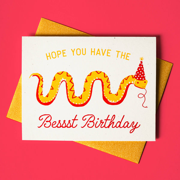 Bessst Birthday Snake Card - DIGS