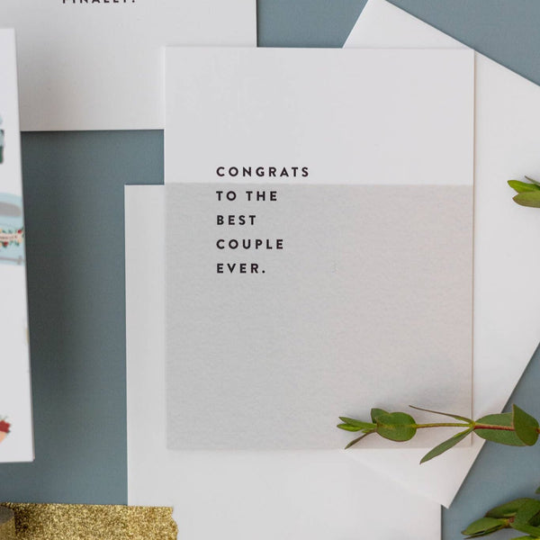 Best Couple Ever Wedding Card - DIGS