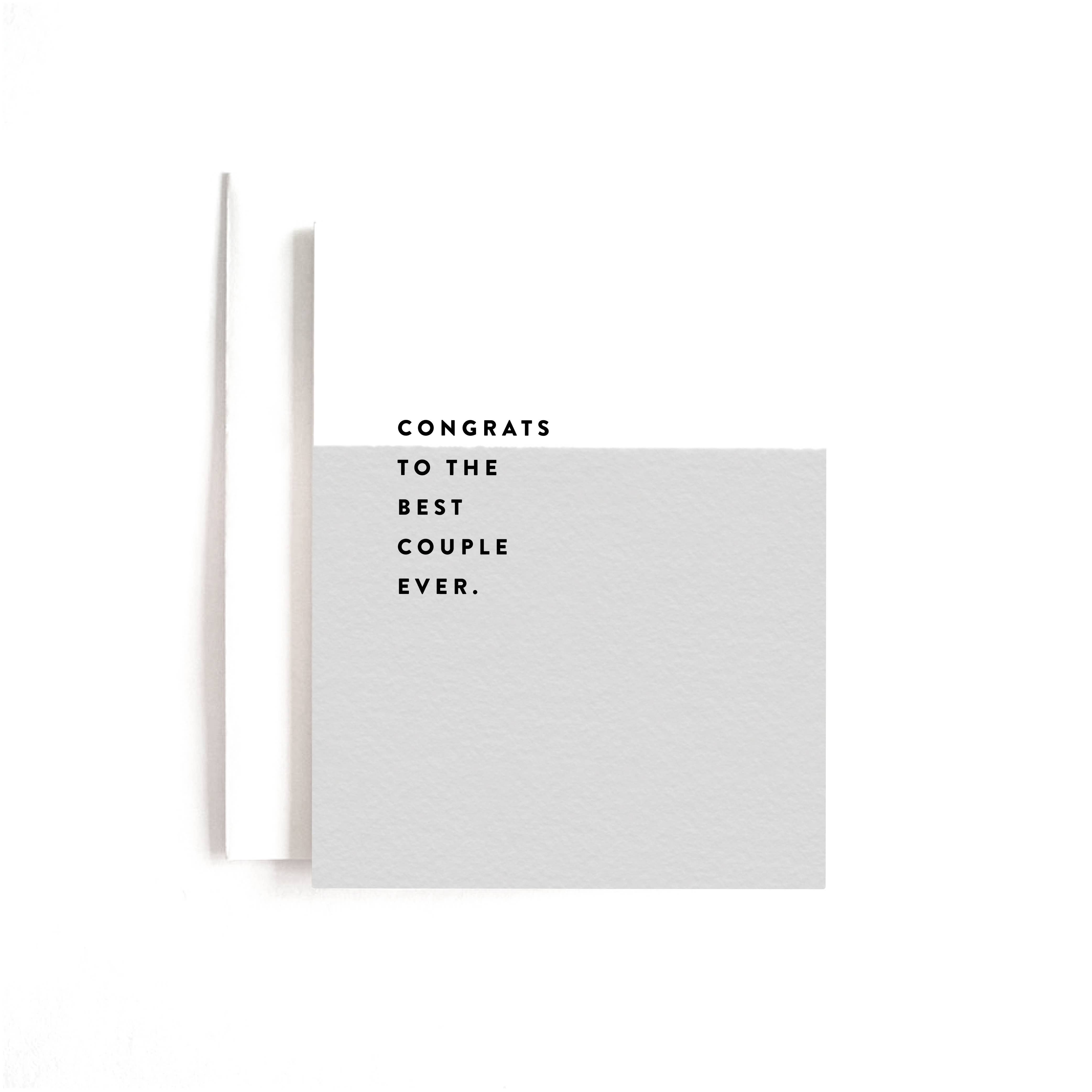 Best Couple Ever Wedding Card - DIGS