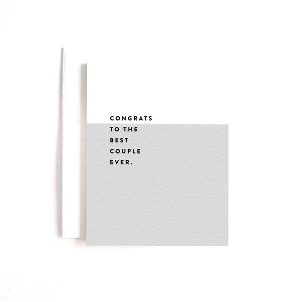 Best Couple Ever Wedding Card - DIGS