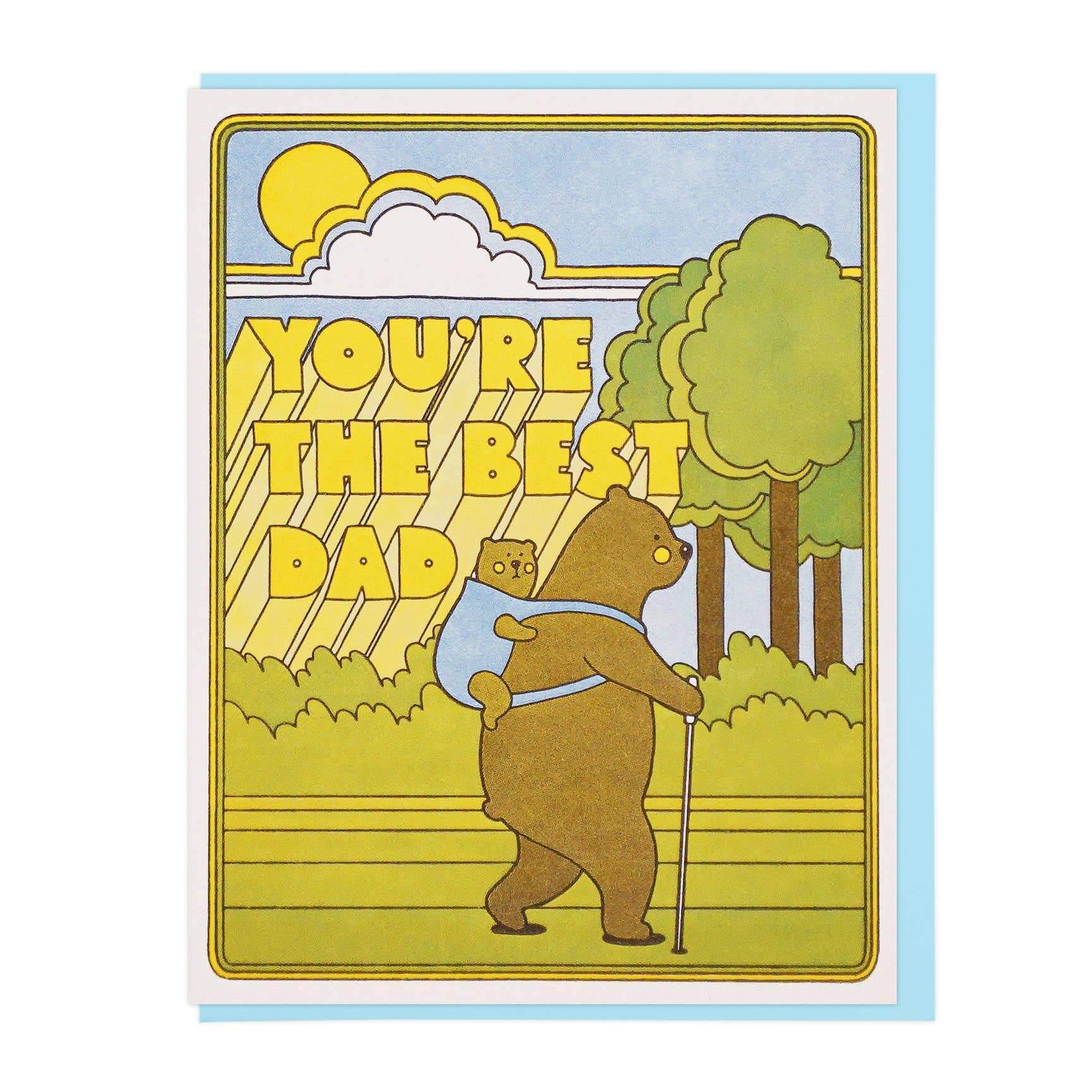 Best Dad Hiking Bears Card - DIGS