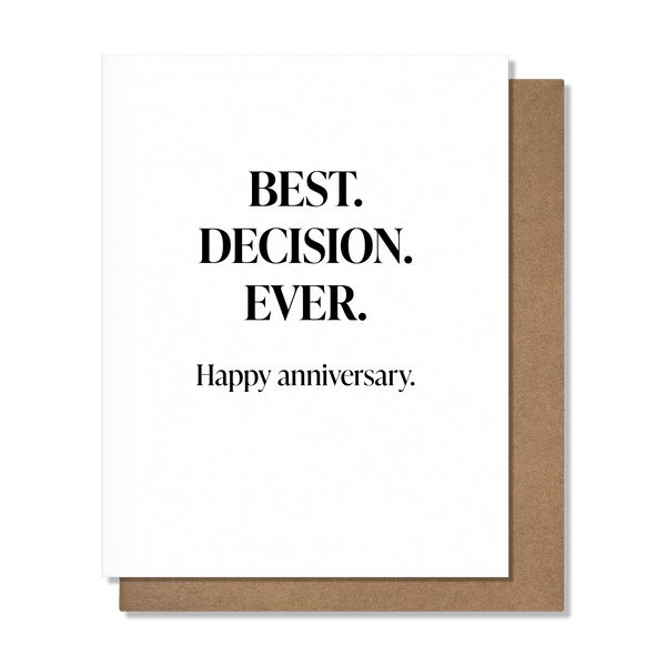 Best Decision Anniversary Card - DIGS