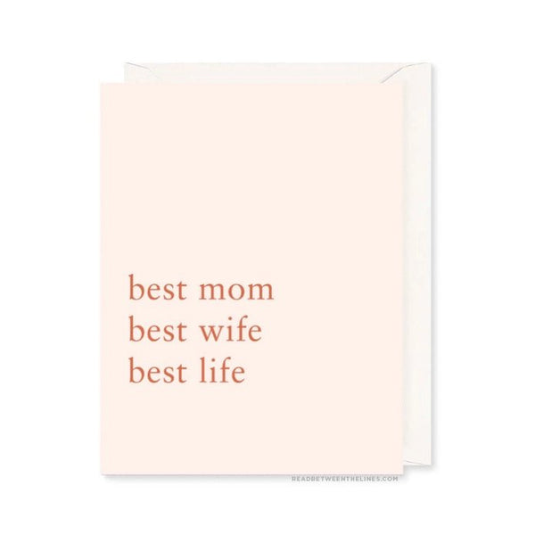 Best Life Mother's Day Card - DIGS