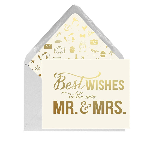 Best Wishes Mr. & Mrs. Card - DIGS