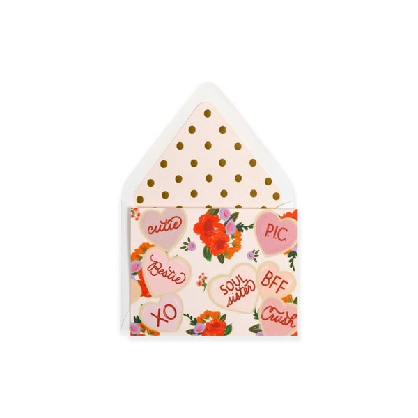 Bestie Candy Hearts Love Card - DIGS