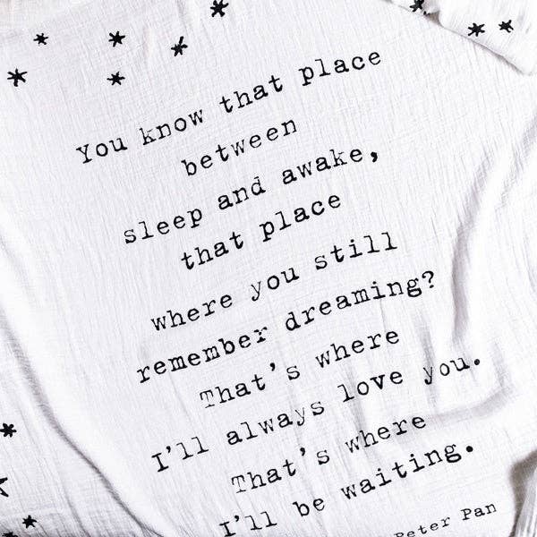 Between Sleep And Awake Swaddle Blanket - DIGS