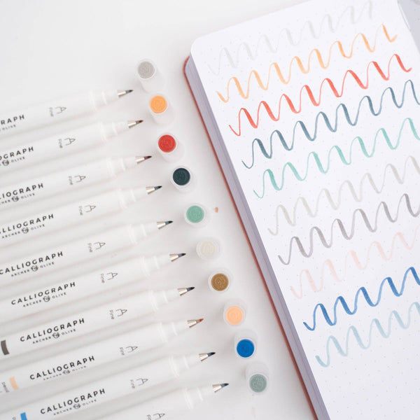 Beyond The Sea Set/10 Calliograph Pens - DIGS