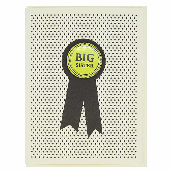 Big Sister Pin New Baby Card - DIGS