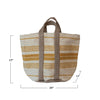 Big Striped Jute Tote - DIGS