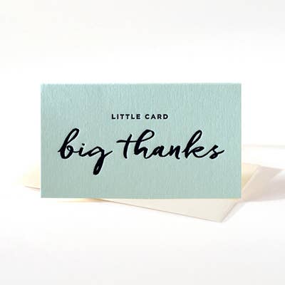 Big Thanks Mini Card - DIGS