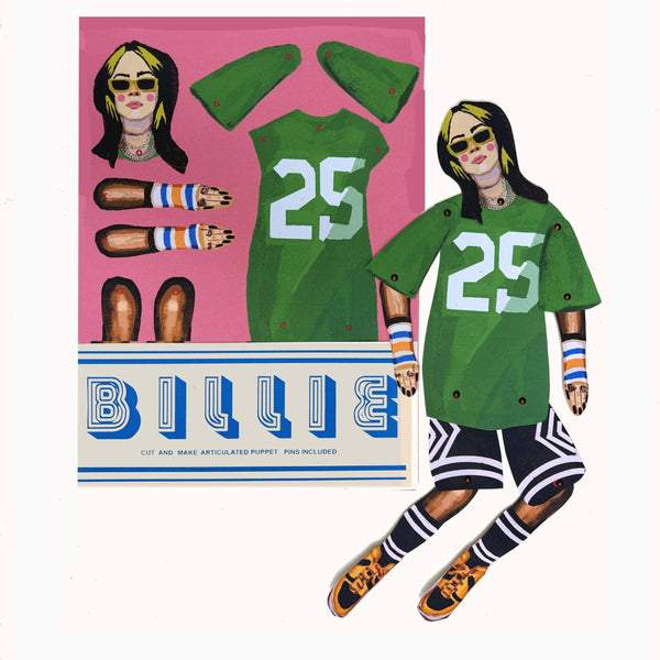 Billie Eilish Cut and Make Puppet - DIGS