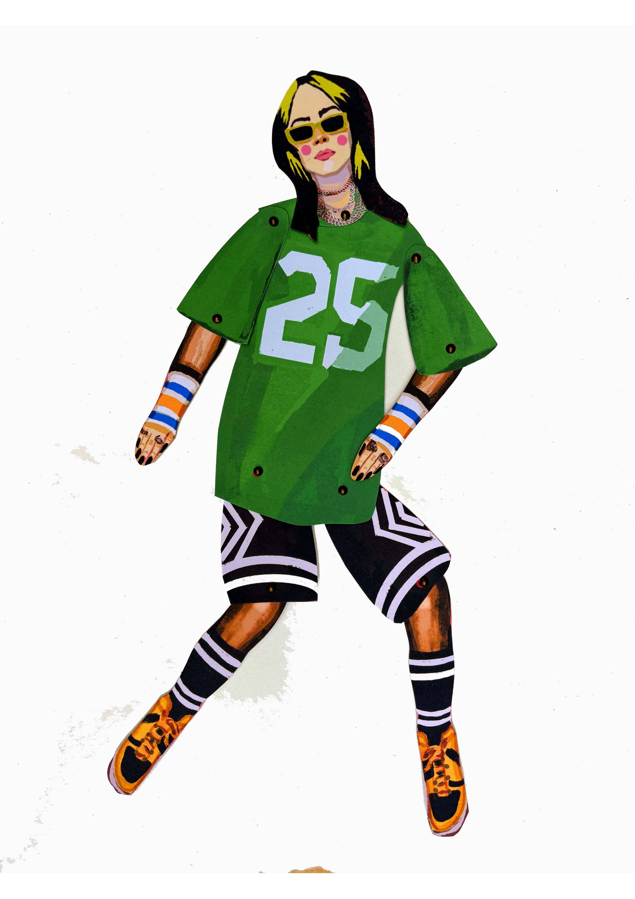 Billie Eilish Cut and Make Puppet - DIGS