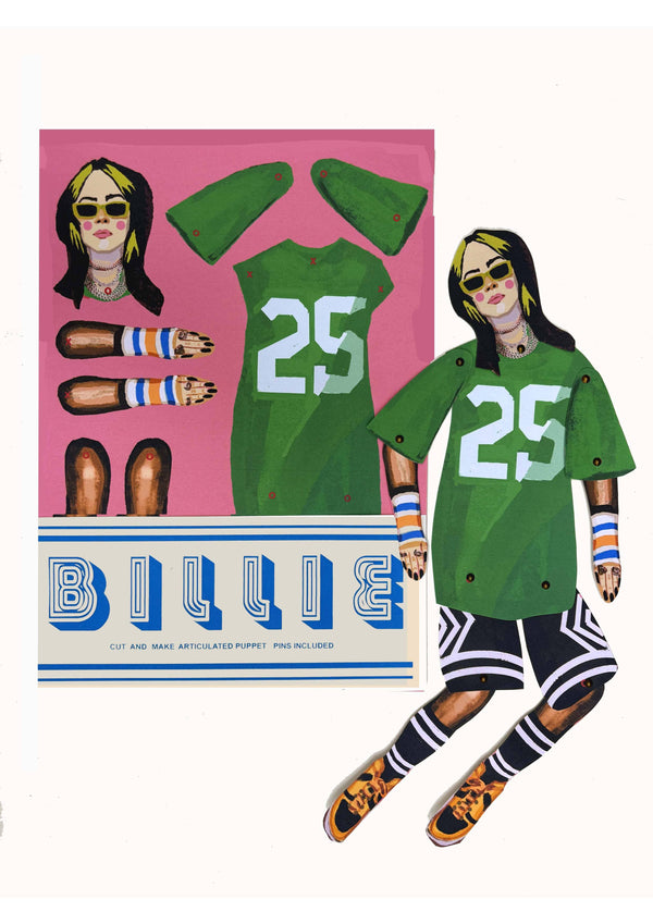 Billie Eilish Cut and Make Puppet - DIGS