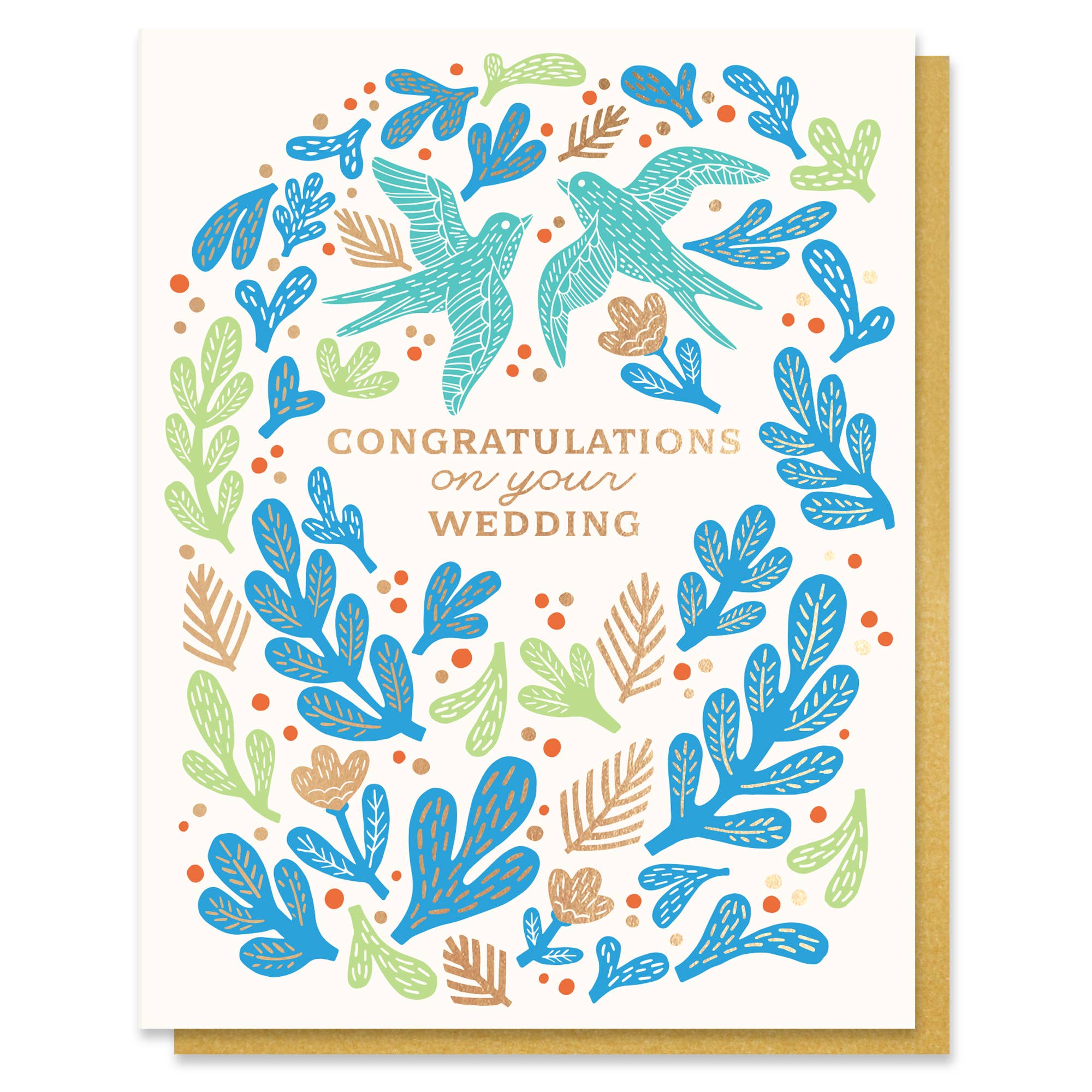 Bird Wedding Congratulations Card - DIGS