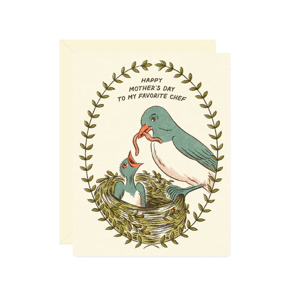 Bird & Worm Mother's Day Card - DIGS