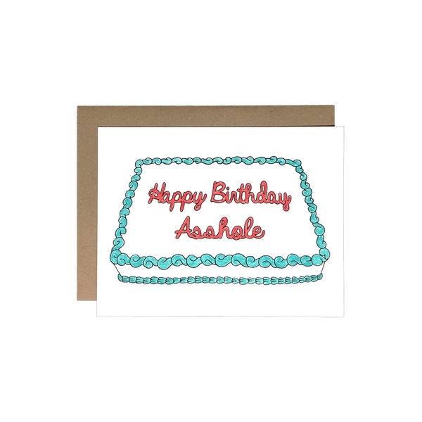 Birthday Asshole Cake Card - DIGS