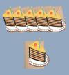 Birthday Cake Mini Cards - Box of 6 - DIGS