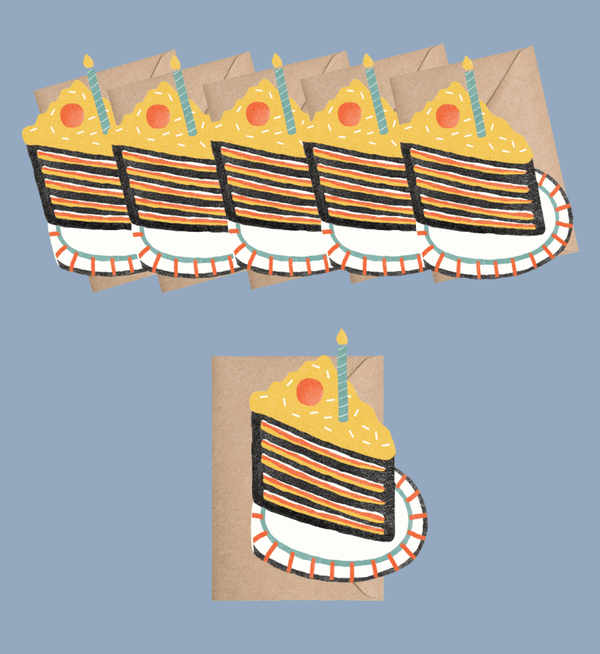 Birthday Cake Mini Cards - Box of 6 - DIGS