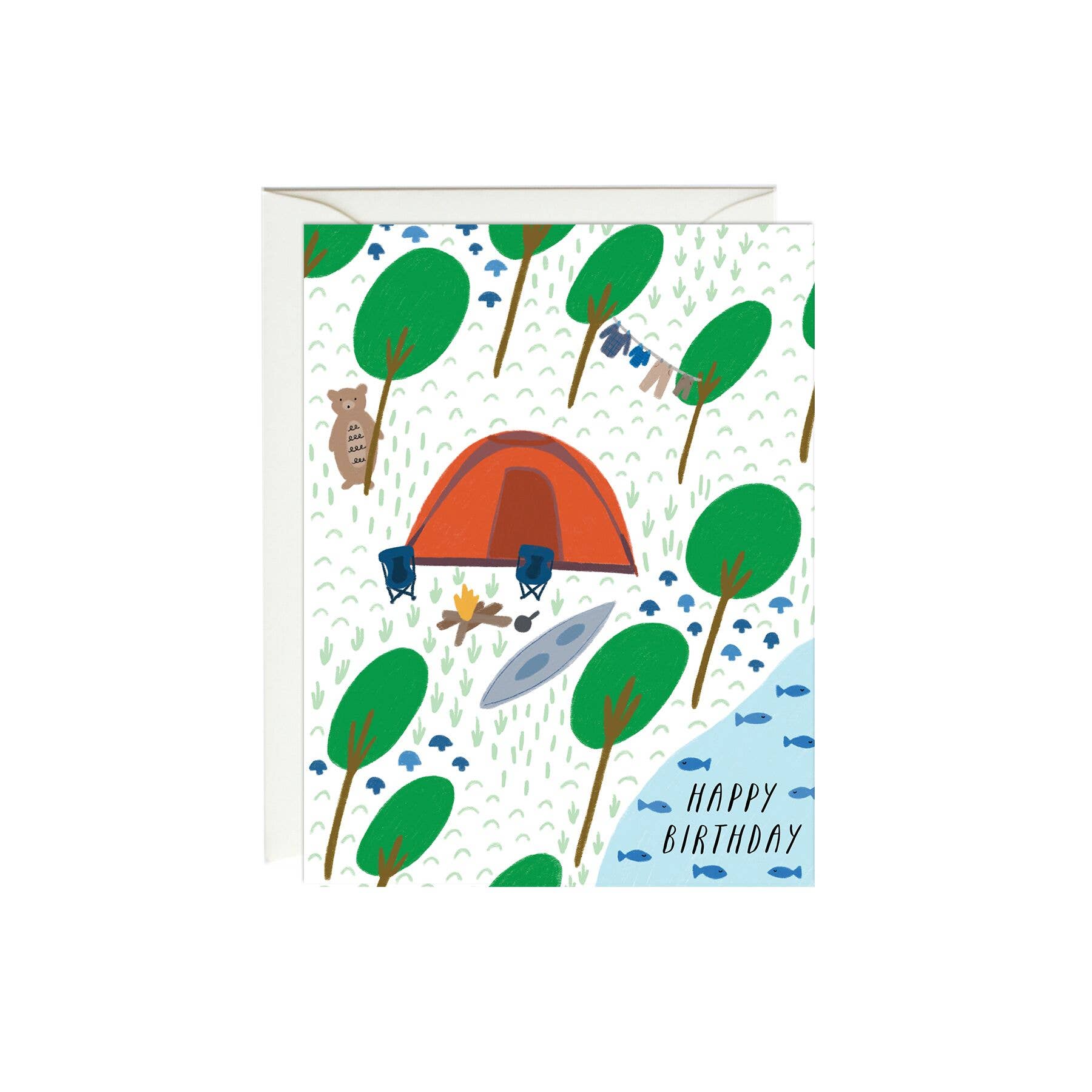 Birthday Camping Card - DIGS
