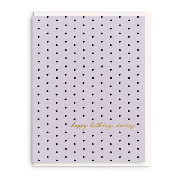 Birthday Darling Letterpress Birthday Card - DIGS