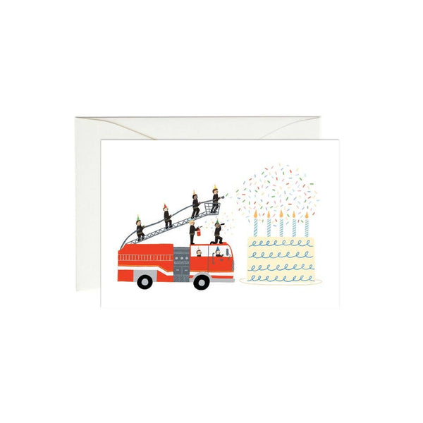 Birthday Firetruck Mini Enclosure Card - DIGS