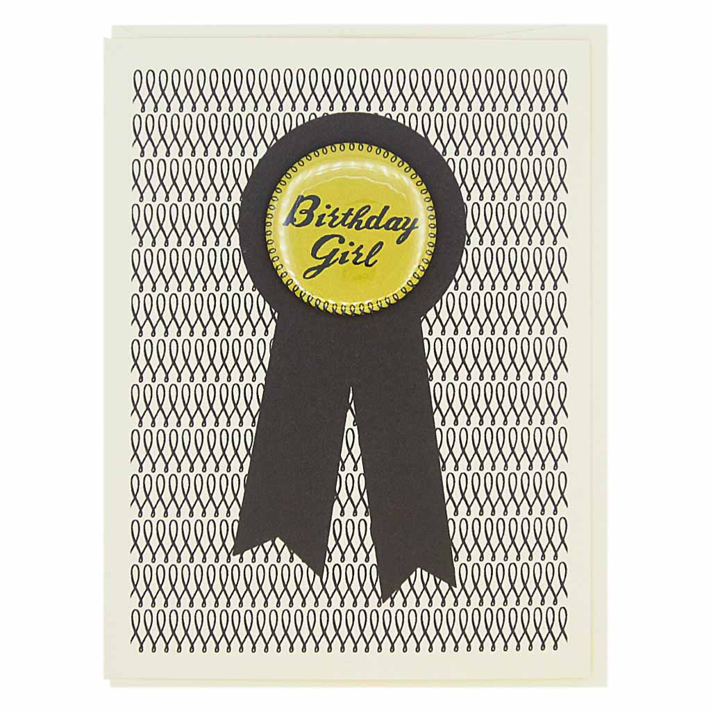 Birthday Girl Pin Birthday Card - DIGS