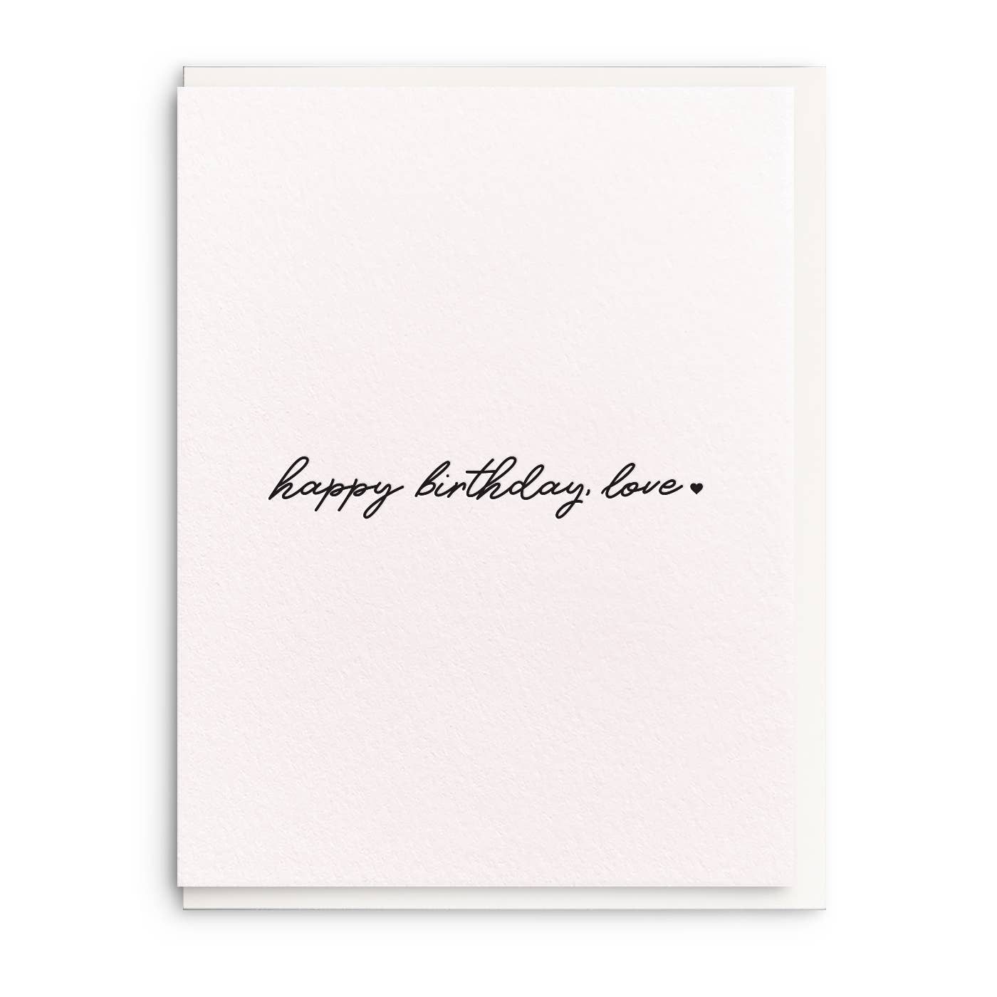 Birthday Love Letterpress Card - DIGS