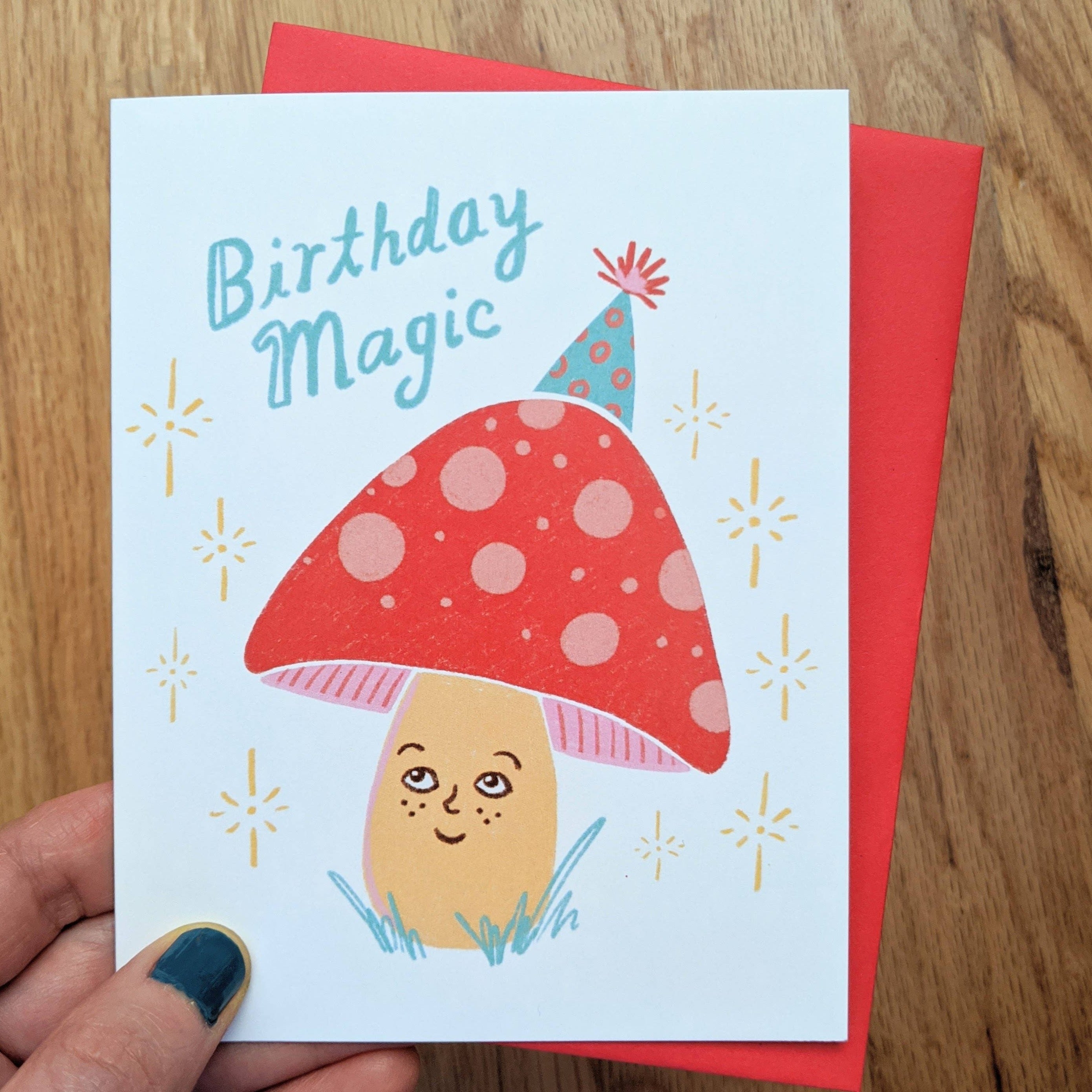 Birthday Magic Mushroom Card - DIGS