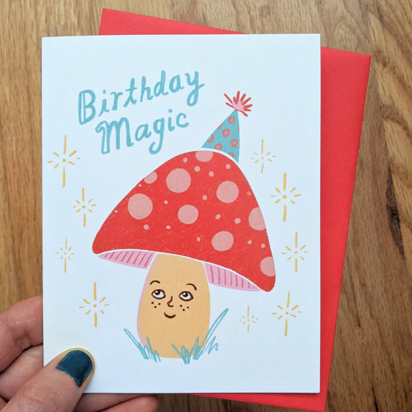 Birthday Magic Mushroom Card - DIGS