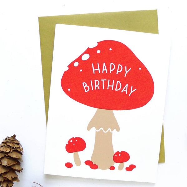 Birthday Mushroom Card - DIGS