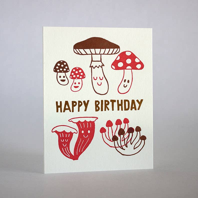 Birthday Mushrooms Card - DIGS