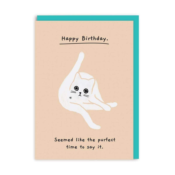 Birthday, Purfect Time to Say It Card - DIGS