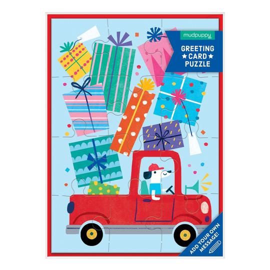 Birthday Truck Puzzle Card - DIGS