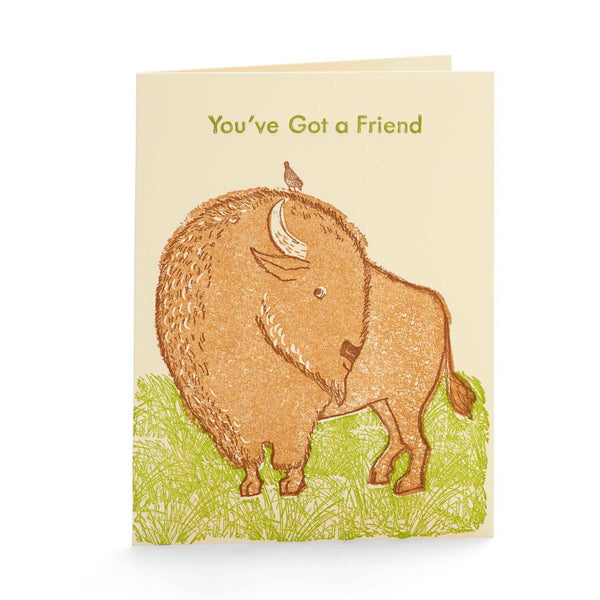 Bison & Bird Friendship Card - DIGS