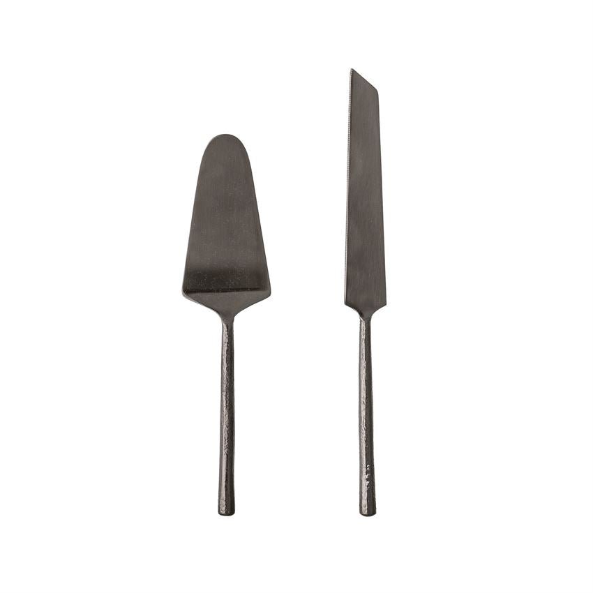 Black Stainless Steel Cake Servers - DIGS