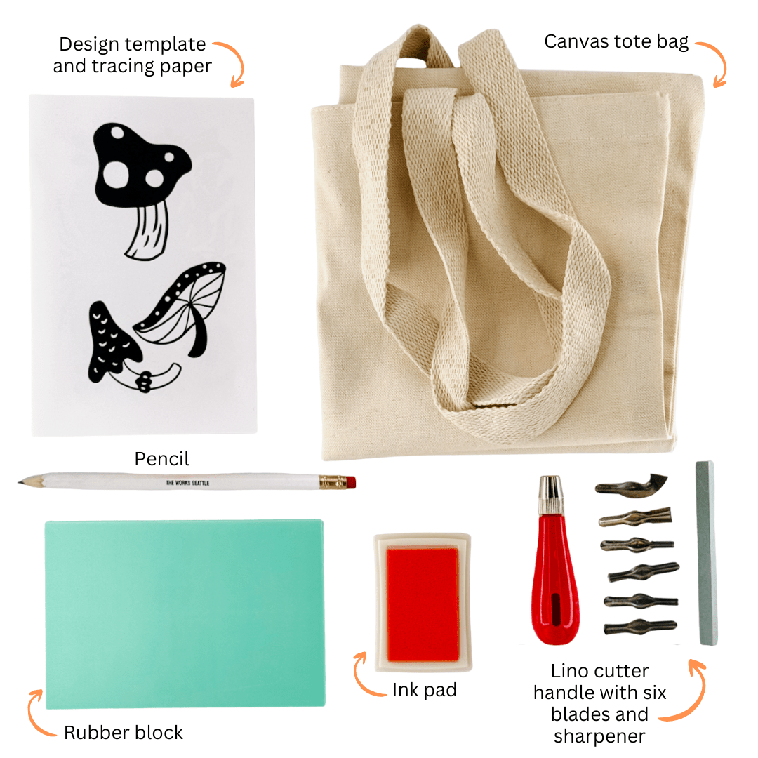 Block Printing DIY Tote Bag Kit - DIGS