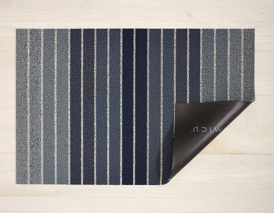 Block Stripe Shag Floor Mat - DIGS