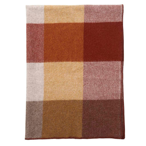 Block Wool Throw: Rust - DIGS