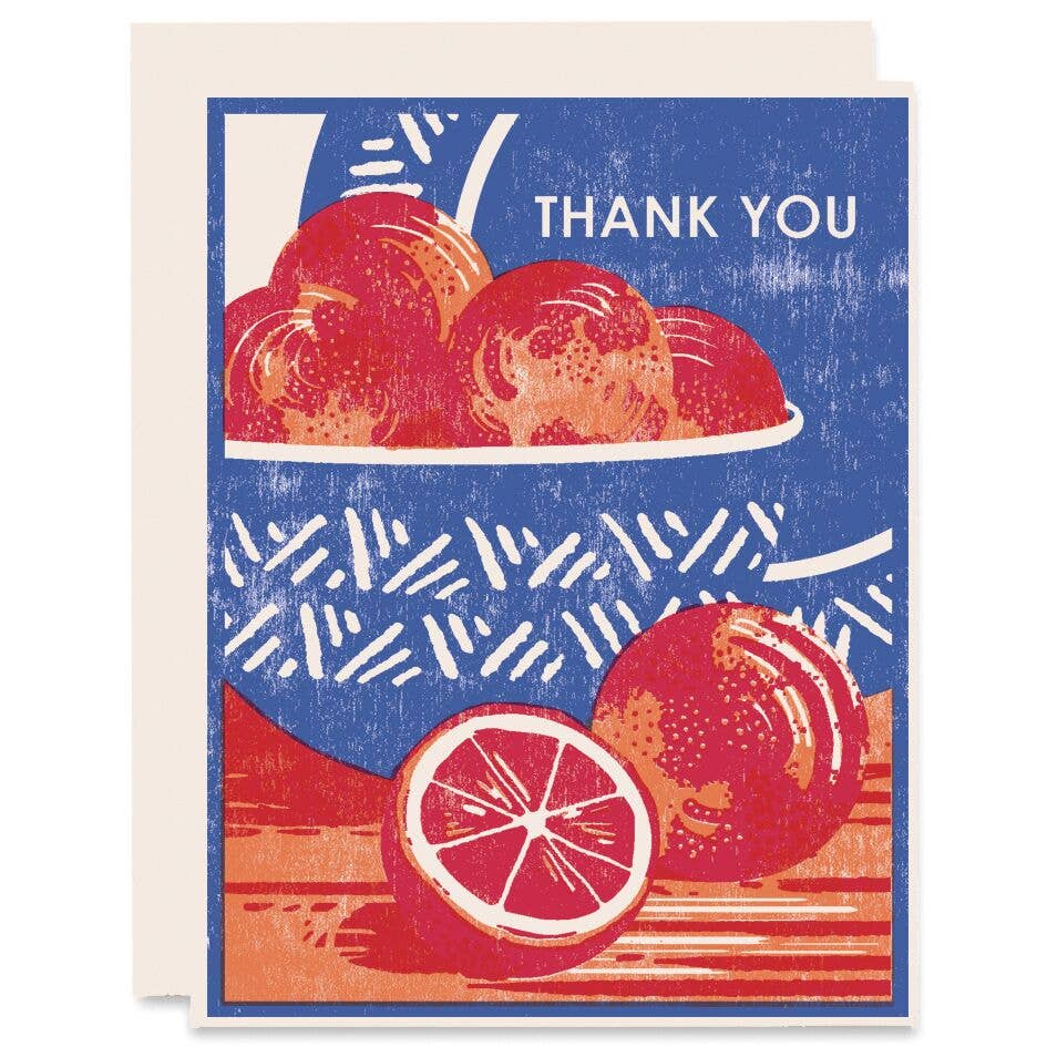 Blood Orange Thank You Card - DIGS