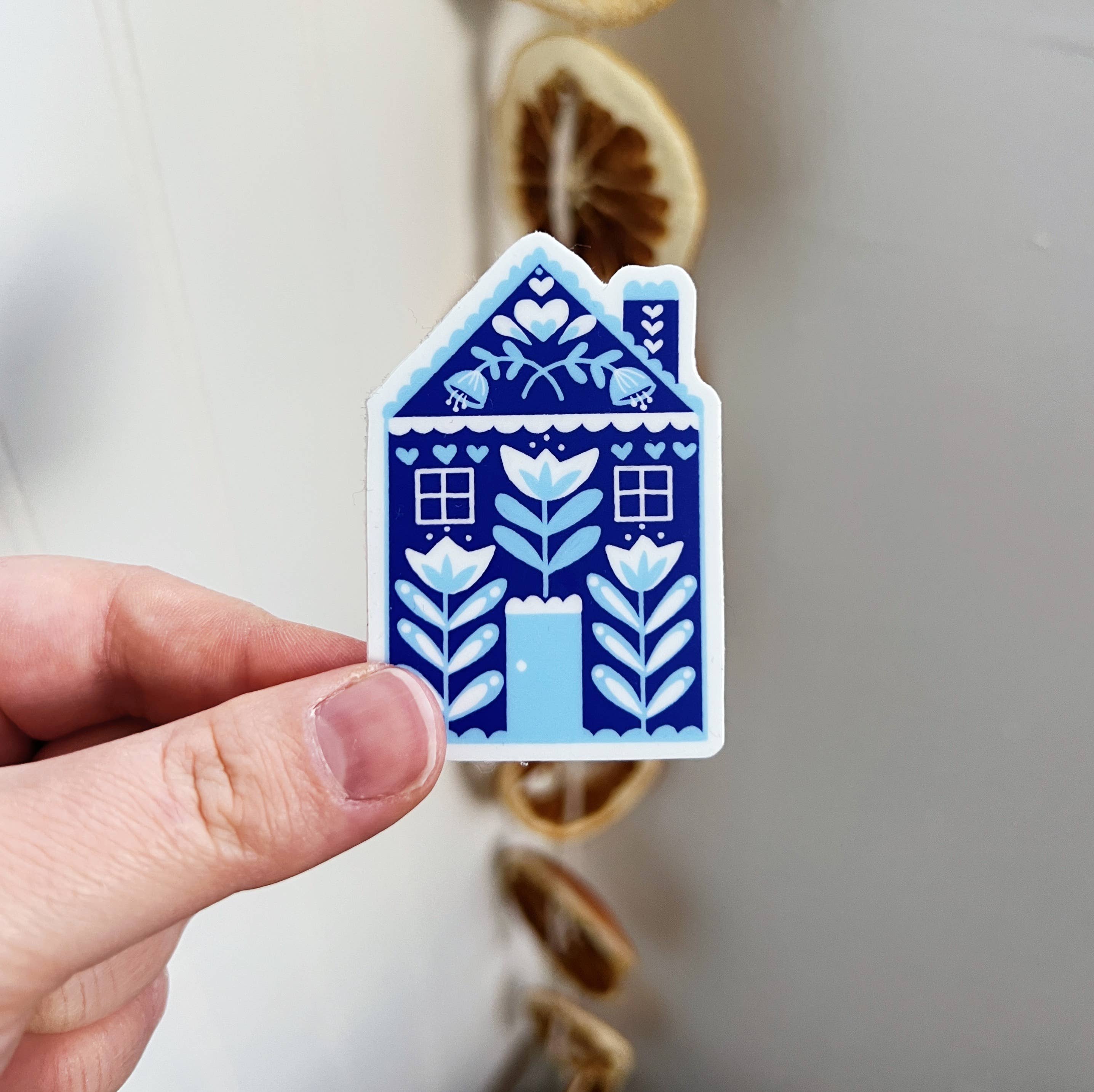 Blue House Sticker - DIGS