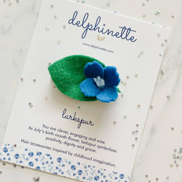 Blue Larkspur Hair Clip - DIGS