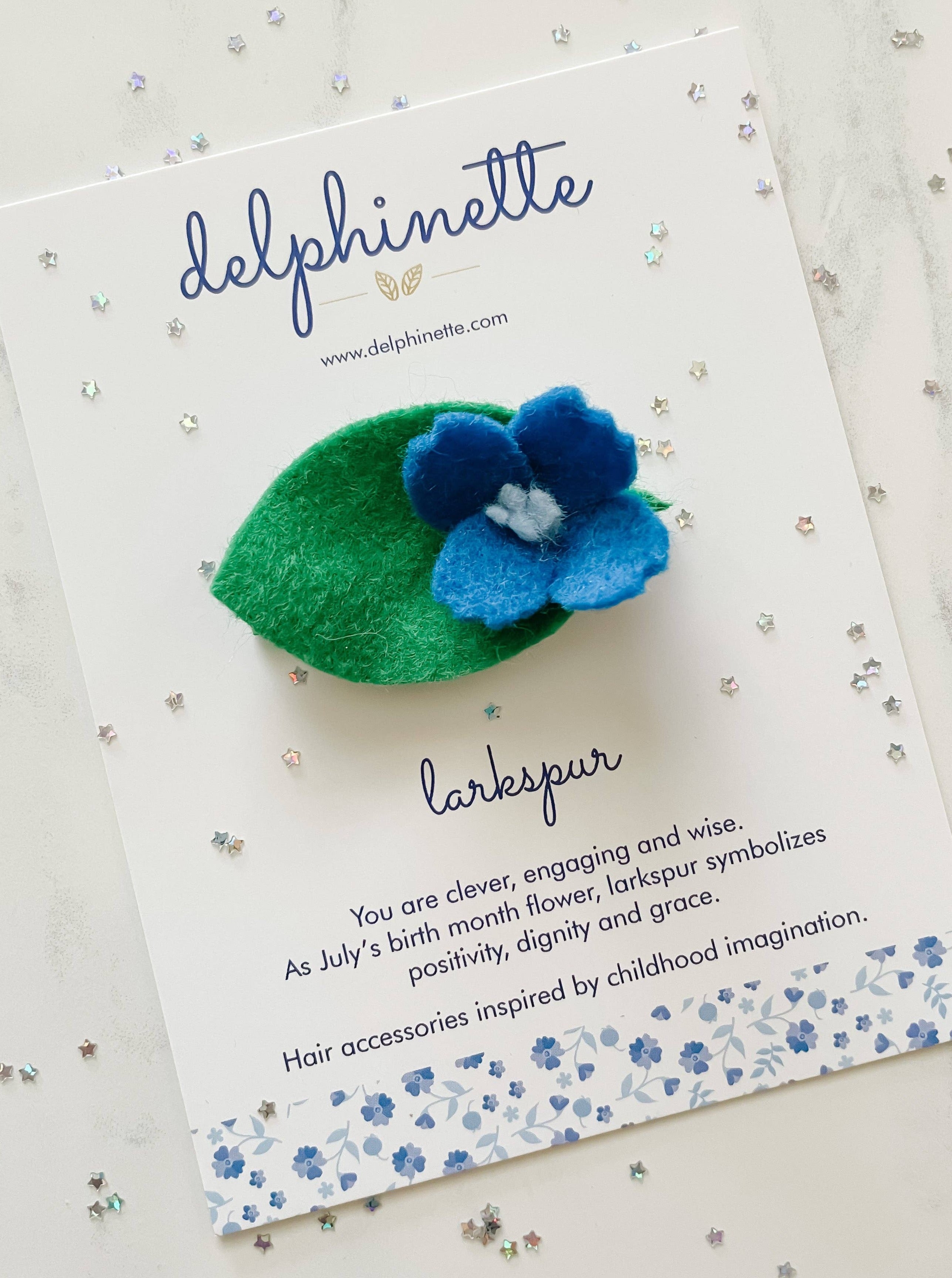 Blue Larkspur Hair Clip - DIGS