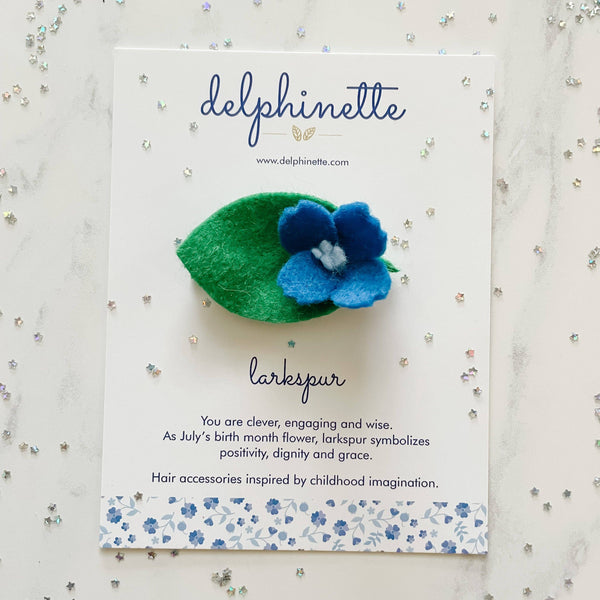 Blue Larkspur Hair Clip - DIGS