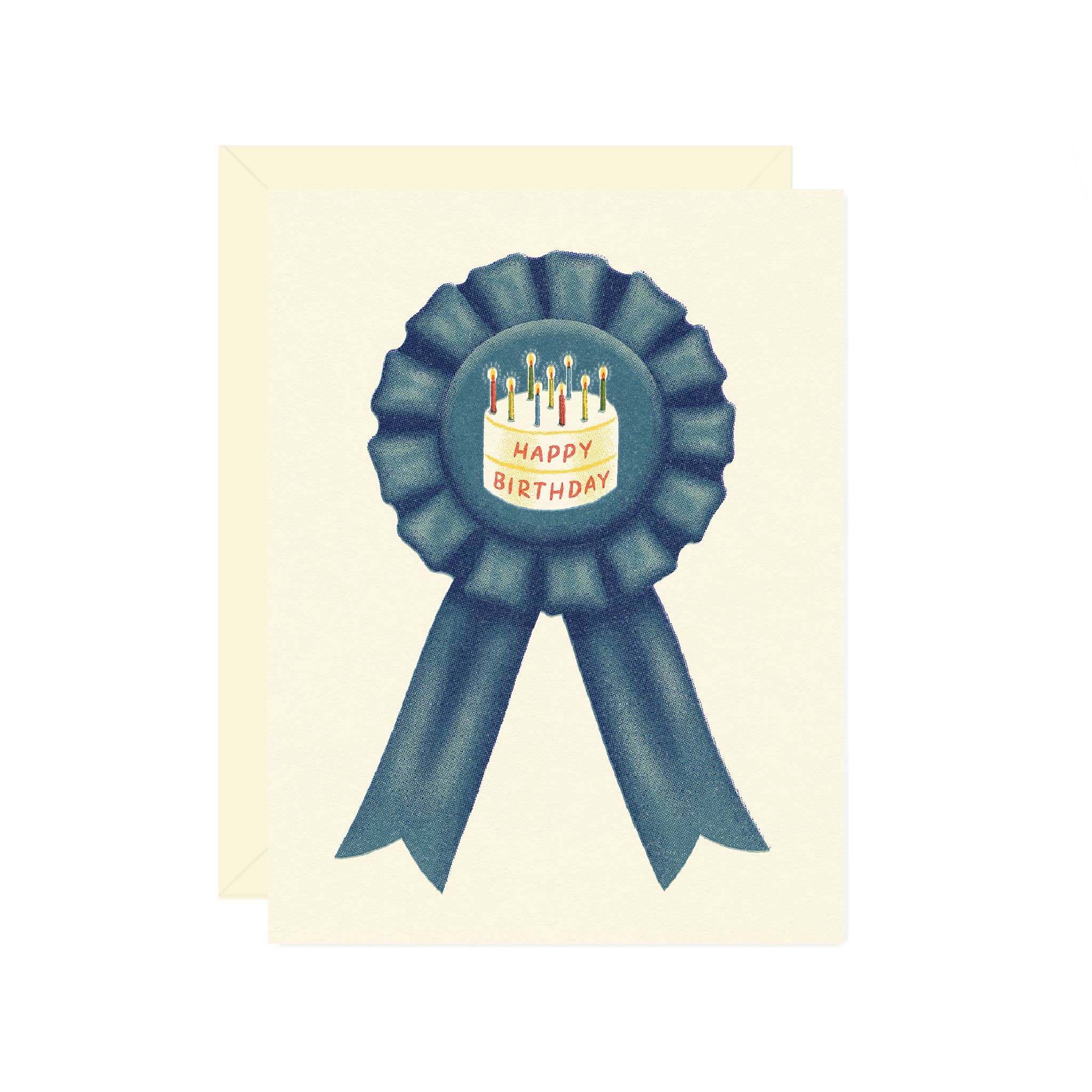 Blue Ribbon Birthday Card - DIGS