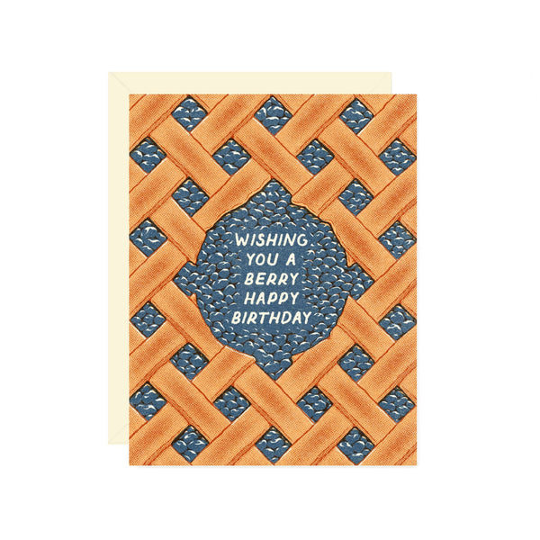 Blueberry Pie Birthday Card - DIGS