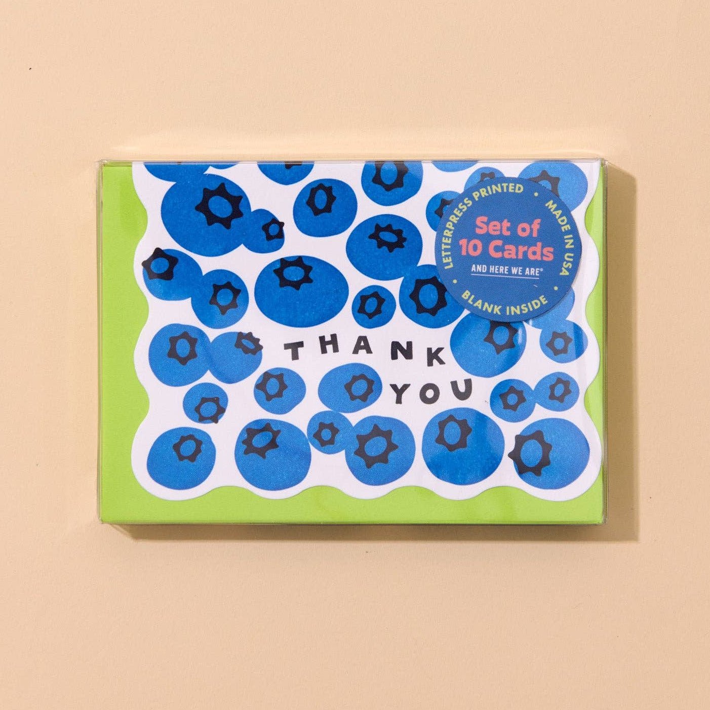 Blueberry Thank You Card Set - DIGS
