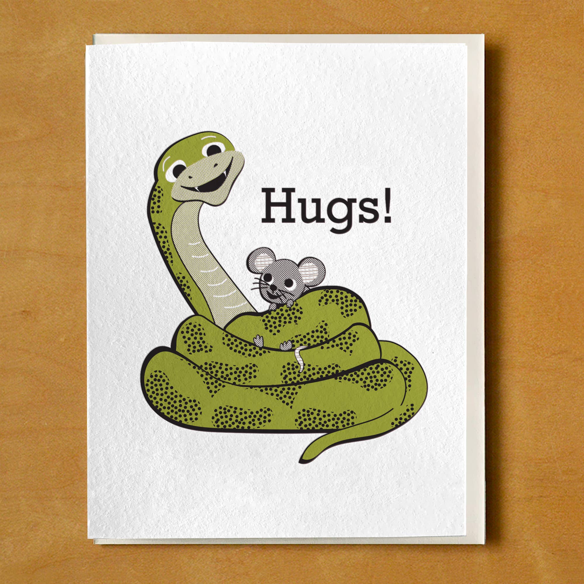 Boa Constrictor & Mouse Hugs Card - DIGS
