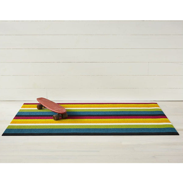 Bold Stripe Shag Floor Mat - DIGS