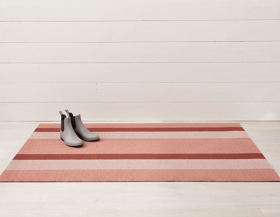 Bold Stripe Shag Floor Mat - DIGS