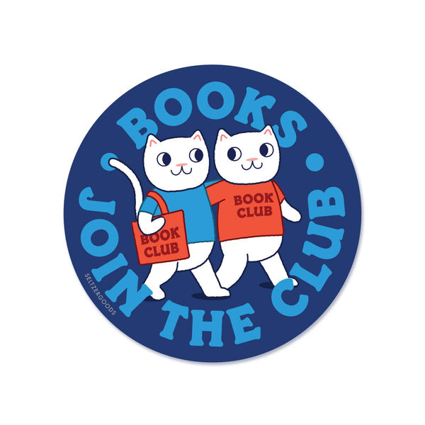 Book Club Cats Sticker - DIGS